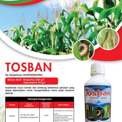 Tosban Insektisida pengendali hama pada jagung